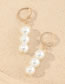 Fashion Gold Color Geometric Pearl Earrings