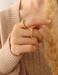 Fashion Gold Coloren Ring Titanium Spiral Ring