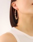 Fashion Pair Of Rose Gold Color Earrings Titanium Gold Plated Spring Wire Big Hoop Earrings
