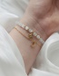 Fashion Two Piece Set Titanium Opal Beaded Star Moon Bracelet Set