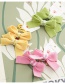 Fashion Yellow Bow Hair Rope Yellow Fabric Bow Hair Rope