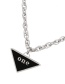 Fashion Silver Titanium Steel Drip Oil Triangle Thick Chain Necklace