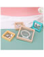 Fashion Turquoise 11*11 (without Base) Dust-proof Color Pe Suspension Storage Film Box