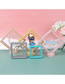 Fashion Turquoise 7*7 (without Base) Dust-proof Color Pe Suspension Storage Film Box
