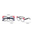 Fashion Bright Black / Anti-blue Light Tr90 Spring Feet Flat Ferrule Color Glasses Frame
