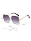 Fashion C8 Bean Paste/light Coffee Pc Large Frame Sunglasses
