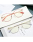 Fashion Red/anti-blue Light Large Sheet Metal Flat Glasses Frame