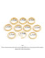 Fashion Gold Color Alloy Carved Geometric Ring Set