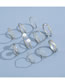 Fashion Silver Color Alloy Wave Twist Open Pearl Ring Set