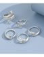 Fashion Silver Color Alloy Geometric Snake Ring Set