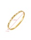 Fashion Rose Gold Titanium Steel Zircon Number Bracelet