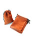 Fashion Dark Brown 9*12cm Flannel Drawstring Bag (price Of 50)