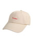 Fashion M New - Beige Letter Embroidered Baseball Cap