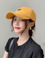 Fashion Yellow Cotton Letter Embroidered Baseball Cap