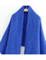Fashion Royal Blue (klein Blue) Solid Fringed Shawl