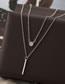 Fashion 2# Alloy Vertical Bar Geometric Multilayer Necklace
