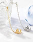 Fashion 2# Alloy Diamond Crown Chain Ear Cuff