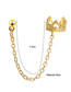 Fashion 1# Alloy Diamond Crown Chain Ear Cuff