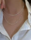 Fashion 54770 Alloy Geometric Chain Double Layer Necklace