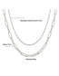 Fashion 54770 Alloy Geometric Chain Double Layer Necklace