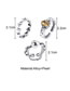Fashion 1# Alloy Geometric Open Ring Set