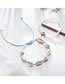 Fashion 5# Resin Geometric Rice Beads Ceramic Shell Bracelet Set