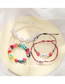 Fashion 4# Resin Geometric Rice Beads Ceramic Shell Bracelet Set