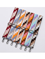 Fashion 323 Gun Color Hook Polyester Print Geometric Diagonal Wide Straps