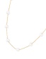 Fashion White Titanium Steel Pearl Heart Necklace