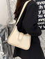 Fashion White Pu Large Capacity Messenger Bag
