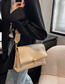 Fashion Khaki Pu Soft Leather Flap Crossbody Bag