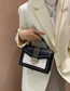 Fashion Khaki Studded Contrast Crossbody Bag