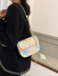 Fashion Color Pu Rhombus Flap Crossbody Bag