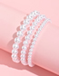 Fashion 1.0mm Diameter A31-1-3-6 Pearl Beaded Bracelet