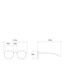 Fashion Black Frame White Film Triangular Cat Eye Flat Glasses Frame