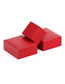 Fashion Outer Red Inner Black Pendant Box Filled Leather Right Angle Ring Storage Box