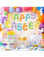 Fashion Easter Alphabet Pull Flag Easter Bunny Egg Pull Flag Letter Banner