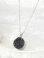 Fashion Gold Black Round Resin Round Natural Stone Necklace