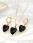 Fashion Transparent Heart Necklace Geometric Zirconium Heart Necklace