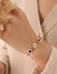 Fashion Steel Bracelet-13+5cm Titanium Roman Numerals Black And White Seashell Bracelet