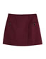 Fashion Purple Houndstooth Pocket Skirt