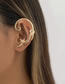 Fashion Gold Metal Three-dimensional Kitten Ear Bone Clip