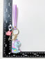 Fashion Purple Cartoon Rainbow Unicorn Keychain