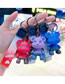 Fashion Red Cartoon Resin Color Changing Bear Keychain