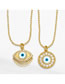 Fashion A Bronze Diamond Eye Necklace