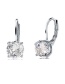 Fashion 19# Geometric Diamond Drop Earrings