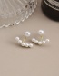 Fashion White Alloy Pearl Stud Earrings