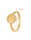 Fashion Gold-4 Copper Set Zirconium Irregular Ring