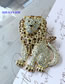 Fashion 1# Alloy Diamond Tiger Brooch