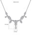Fashion Silver Bronze Zirconium Geometric Necklace
